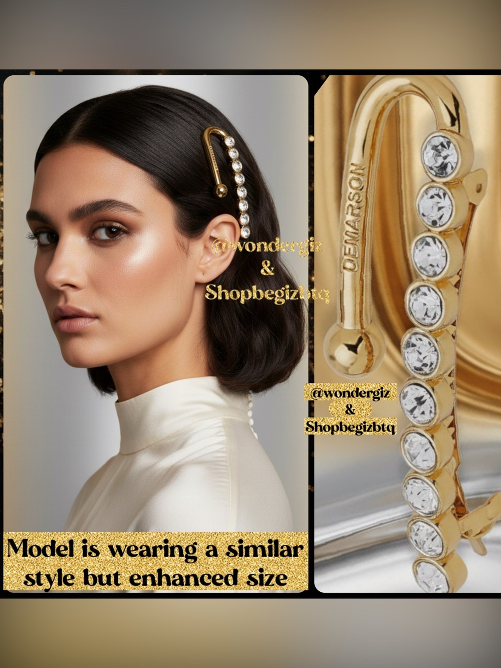 Authentic Demarson Delicate Statement HairPin To Call the Attention of Everyone